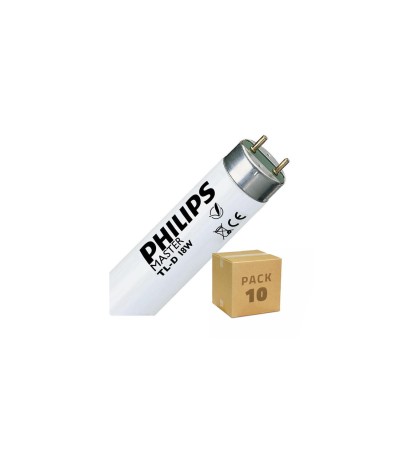 Pack Tubes Fluorescents 60cm T8 18W Dimmables Connexion des 2 Cotés (10 unités) - 5015 - vue 2
