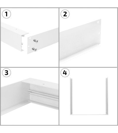 Panneau LED 120x30 cm 40W 4000lm LIFUD + Kit en Saillie - 70897 - vue 6