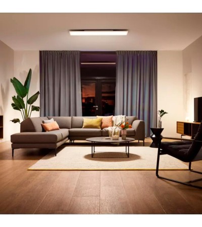 Panneau LED 120x30cm Rectangulaire White Ambiance Aurelle 46.5W Hue - 85797 - vue 2