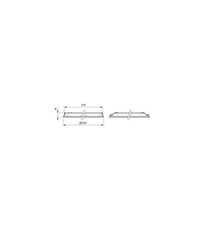 Panneau LED 60x60 cm Ledinaire 34W 3400lm Double Faisceau RC065B W60L60 - 88199 - vue 5