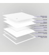 Panneau LED 60x60 cm 36W 4300lm Slim Premium PMMA TPb Driver BOKE - 114198 - vue 4