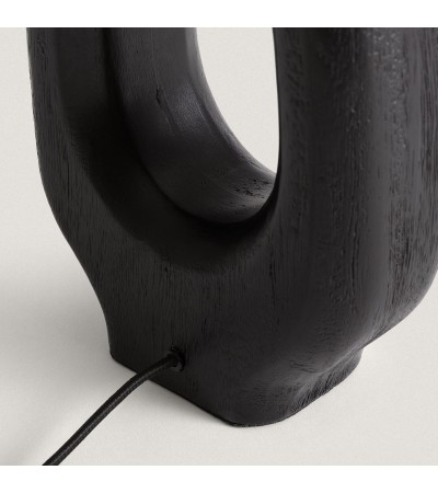 Pied de Lampe à Poser en bois Black Darshan ILUZZIA - 100050 - vue 3