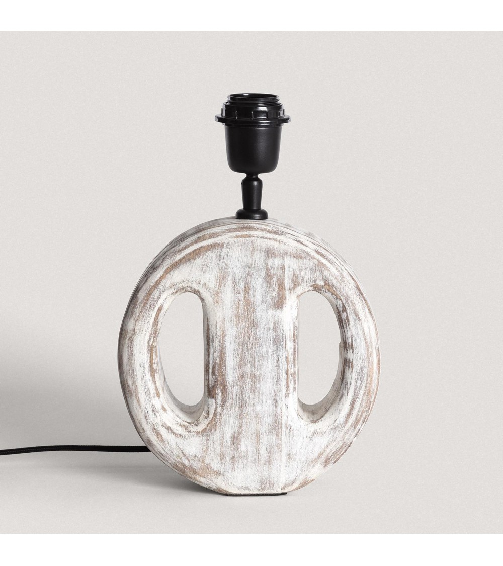 Pied de Lampe à Poser en bois Chandra ILUZZIA - 100038 - vue 1