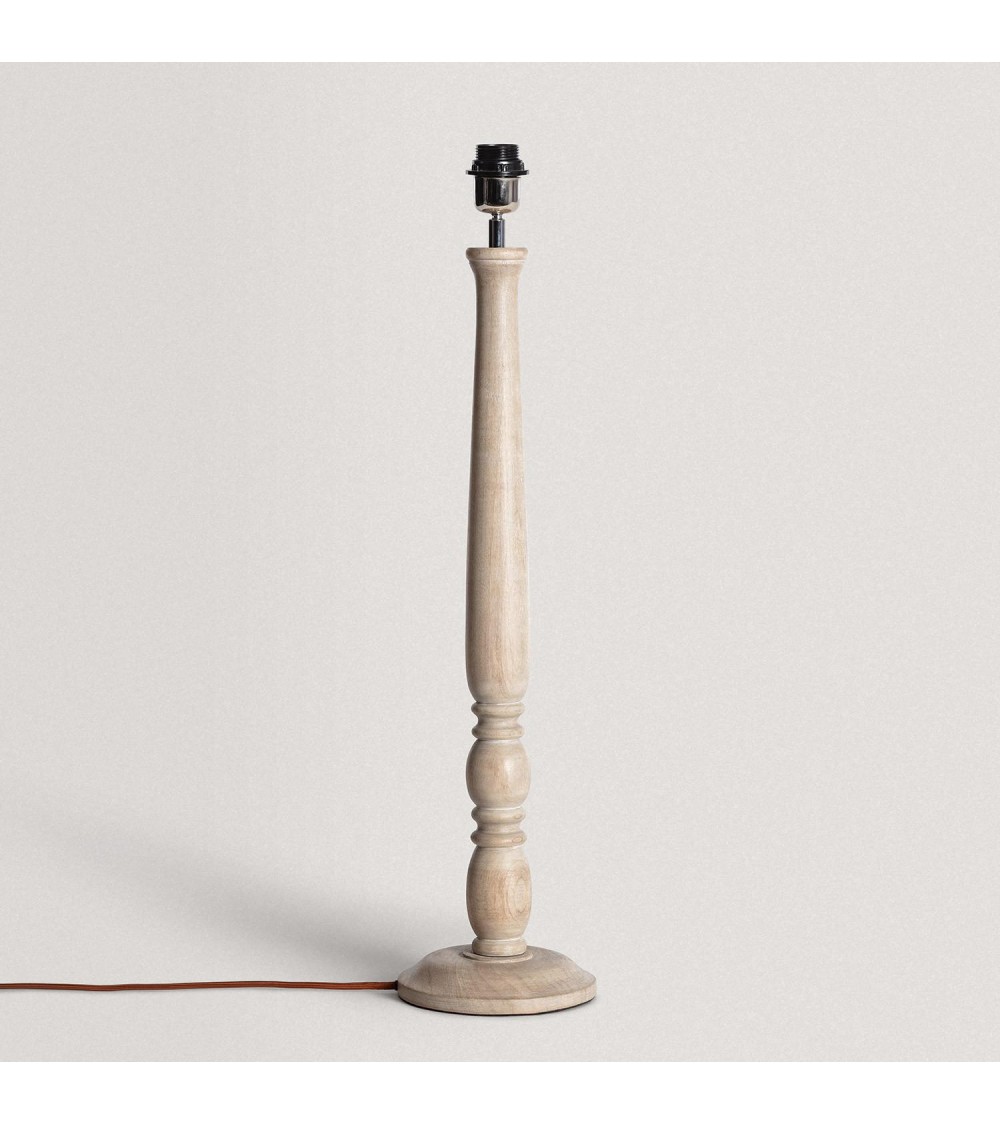 Pied de Lampe à Poser en bois Daksh ILUZZIA - 100047 - vue 1