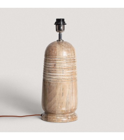 Pied de Lampe à  Poser en bois Warsha ILUZZIA