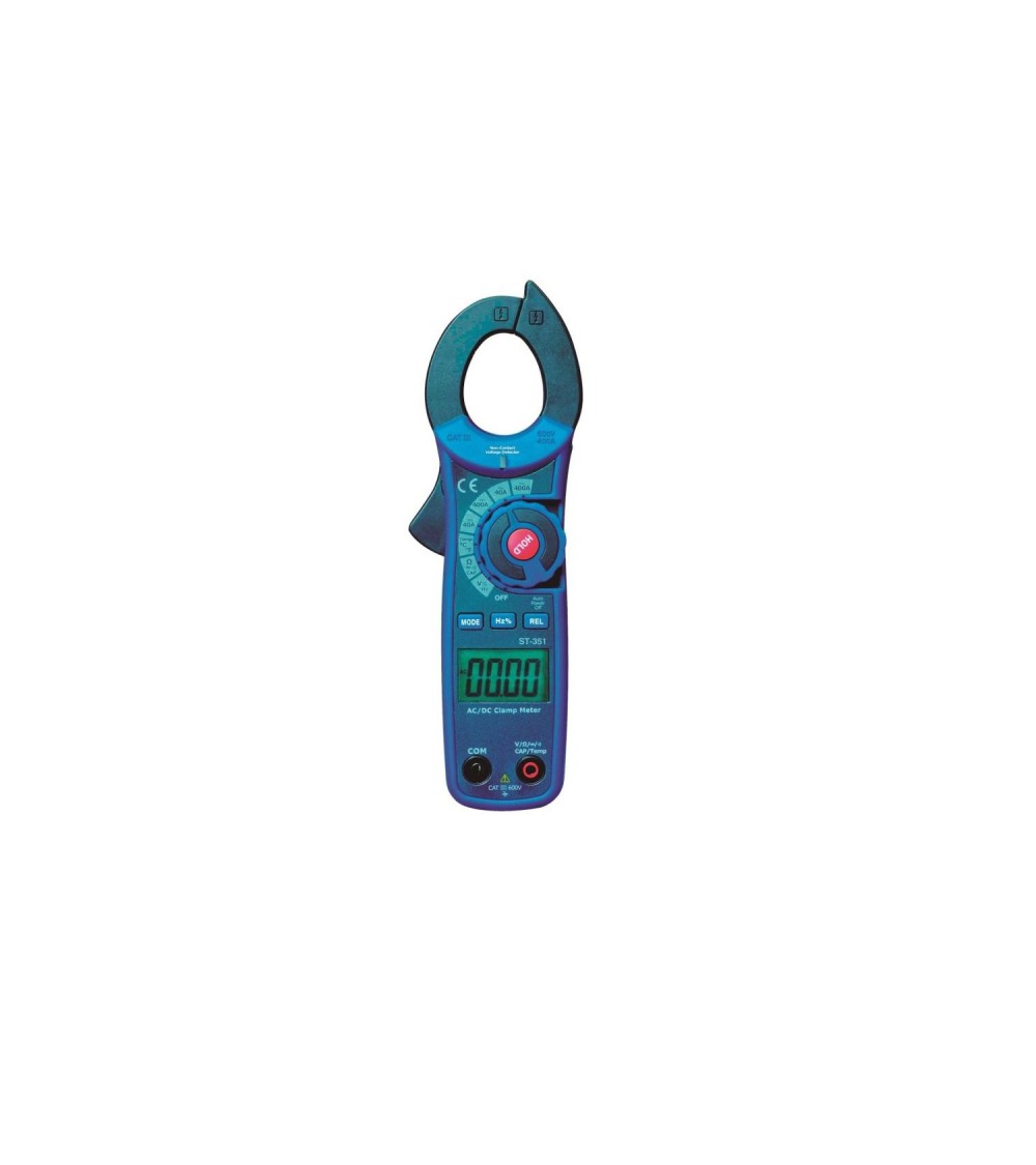 Pince Ampèremètrique Numérique Professionnelle 600V AC/DC 400A AC Pince Ø 30 mm - 102606 - vue 1