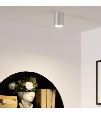 Plafonnier Aluminium Quartz Argenté - 5362 - vue 3