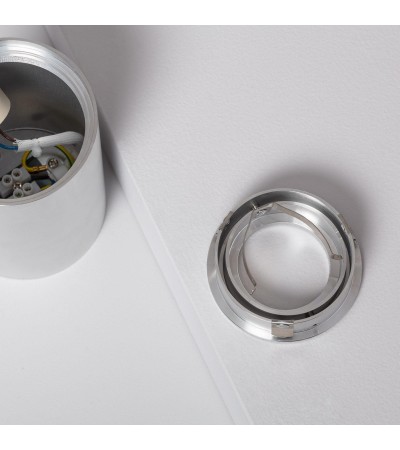 Plafonnier Aluminium Quartz Argenté - 5362 - vue 7