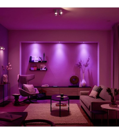 Ampoule LED Intelligente GU10 4.3W 230 lm Hue White Color - 67545 - vue 2