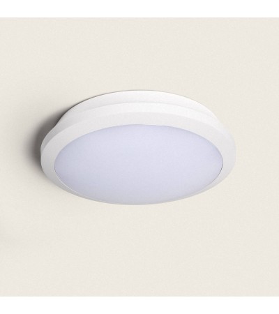 Plafonnier Extérieur LED Circulaire CCT 11-17W avec Détecteur de Mouvement Radar à˜300 mm