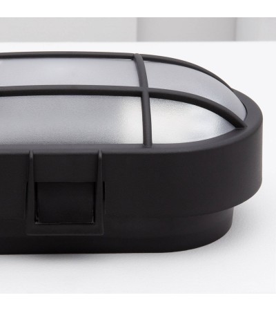 Plafonnier Extérieur Ovale à Grille Hublot 220x120 mm - 4408 - vue 5