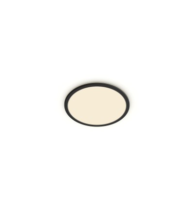Plafonnier LED PHILIPS Extra-Plat Noir IP44 15W Variation par Paliers 3 Niveaux CL550