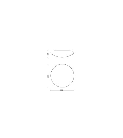 Plafonnier LED PHILIPS Twirly 17W - 69038 - vue 3