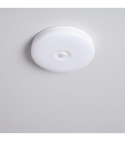 Plafonnier LED 12W Ø216 mm No Flicker avec Détecteur de Présence PIR et Crépusculaire - 86701 - vue 3