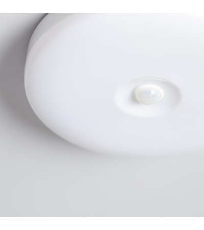 Plafonnier LED 12W Ø216 mm No Flicker avec Détecteur de Présence PIR et Crépusculaire - 86701 - vue 5