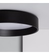Plafonnier LED 20W Rond à˜450 mm Métal CCT Sélectionnable Noir Design - 71757 - vue 8