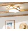 Plafonnier LED Bois CCT Sélectionnable Altigen 20W - 72953 - vue 3