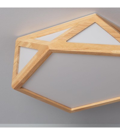Plafonnier LED Bois CCT Sélectionnable Altigen 20W - 72953 - vue 5
