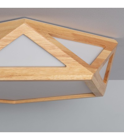 Plafonnier LED Bois CCT Sélectionnable Altigen 20W - 72953 - vue 6