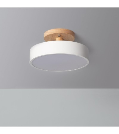 Plafonnier LED Bois et Métal 12W CCT Sélectionnable Whisty