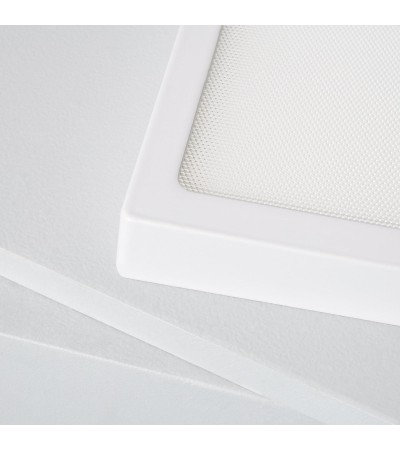 Plafonnier LED Carré 18W Extra-Plat (CRI90) Microprismatique CCT Sélectionnable (UGR17) 205x205 mm - 75517 - vue 6
