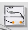 Plafonnier LED Carré 18W Extra-Plat (CRI90) Microprismatique CCT Sélectionnable (UGR17) 205x205 mm - 75517 - vue 7
