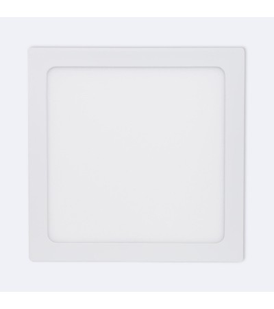 Plafonnier LED Carré 24W Aluminium 300x300 mm Dimmable Dim To Warm - 105405 - vue 2