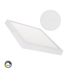 Plafonnier LED Carré 24W Extra-Plat (CRI90) Microprismatique CCT Sélectionnable (UGR17) 280x280 mm - 75540 - vue 1