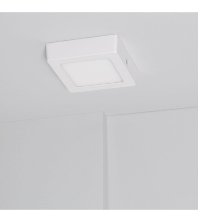 Plafonnier LED Carré 6W Extra-Plat CCT Sélectionnable 105x105 mm