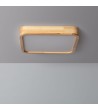 Plafonnier LED Carré Bois 20W CCT Sélectionnable Kayu 400x400 mm - 72941 - vue 1