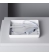 Plafonnier LED Carré Métal 18W Design White 225x225 mm - 1134 - vue 7
