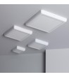 Plafonnier LED Carré Métal 18W Design White 225x225 mm - 1134 - vue 8