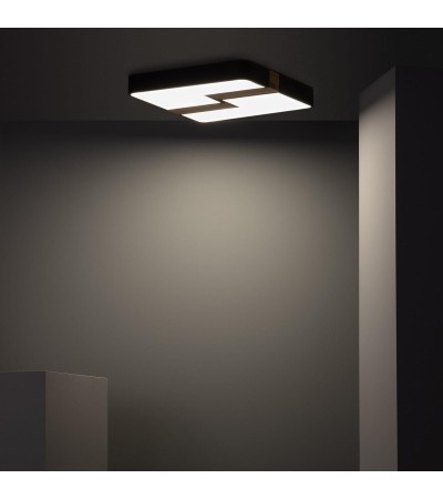 Plafonnier LED Carré Métal 35W CCT Sélectionnable Brusk 480x480 mm - 74291 - vue 3