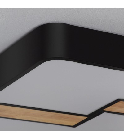 Plafonnier LED Carré Métal 35W CCT Sélectionnable Brusk 480x480 mm - 74291 - vue 6