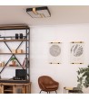 Plafonnier LED Carré Métal 35W CCT Sélectionnable Brusk 480x480 mm - 74291 - vue 7