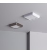 Plafonnier LED Carré Métal Design White 12W 178x178mm - 1132 - vue 8