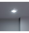 Plafonnier LED Carré Métal Design White 6W 122x122mm - 1130 - vue 4