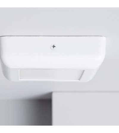 Plafonnier LED Carré Métal Design White 6W 122x122mm - 1130 - vue 6