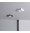 Plafonnier LED Carré Métal Design White 6W 122x122mm - 1130 - vue 8