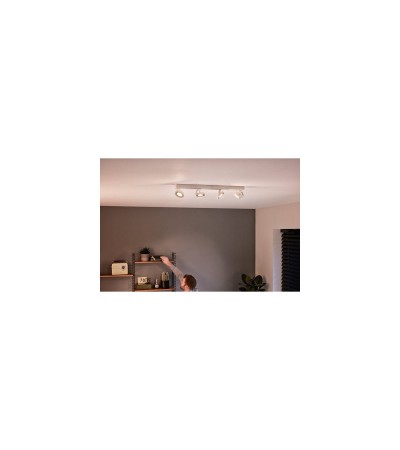 Plafonnier LED Dimmable WarmGlow 4x4.5W Clockwork - 82229 - vue 6