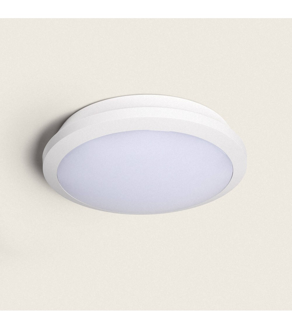 Plafonnier LED Extérieur CCT Sélectionnable 21-30W avec Éclairage de Secours Ø300 mm - 108295 - vue 1