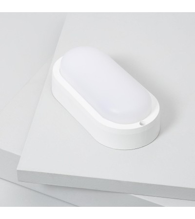 Plafonnier LED Extérieur Ovale 15W Hublot White IP65 85x173 mm - 77324 - vue 5