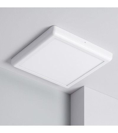 Plafonnier LED Métal Carré Design 24W Métal 300x300 mm White