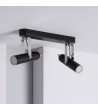 Plafonnier LED Orientable Métal Big Bari 2 Spots 8W - 4901 - vue 3