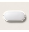 Plafonnier LED Ovale 25W Extérieur 94x198 mm IP65 avec Détecteur de Mouvement et Crépusculaire Hublot White - 77360 - vue 4
