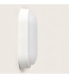 Plafonnier LED Ovale 25W Extérieur 94x198 mm IP65 avec Détecteur de Mouvement et Crépusculaire Hublot White - 77360 - vue 7