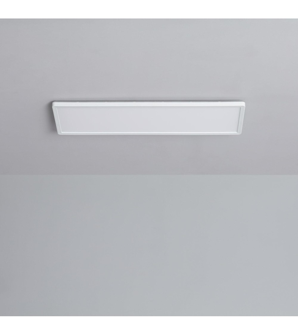 Plafonnier LED Rectangulaire Variation par Paliers 3 Niveaux SwitchDimm 24W Double Face 580x200mm - 80130 - vue 1