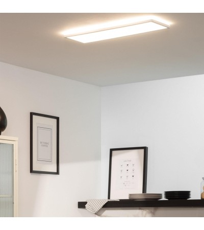 Plafonnier LED Rectangulaire Variation par Paliers 3 Niveaux SwitchDimm 24W Double Face 580x200mm - 80130 - vue 4