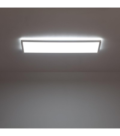 Plafonnier LED Rectangulaire Variation par Paliers 3 Niveaux SwitchDimm 24W Double Face 580x200mm - 80130 - vue 7