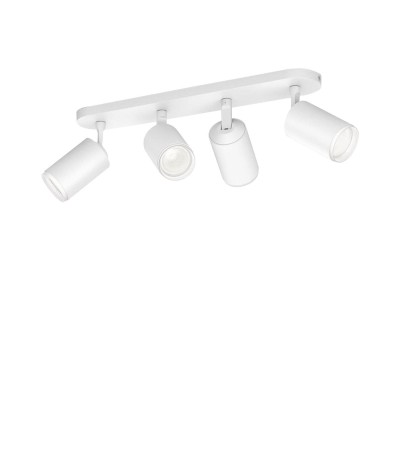 Plafonnier LED RGBW White Couleur Fugato 4x6W Hue